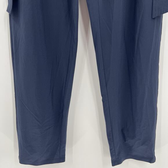 Athleta Pants Skyline Pant II Navy Paperbag‎ Tie Waist Belted 530640 Size 10T - Picture 5 of 12